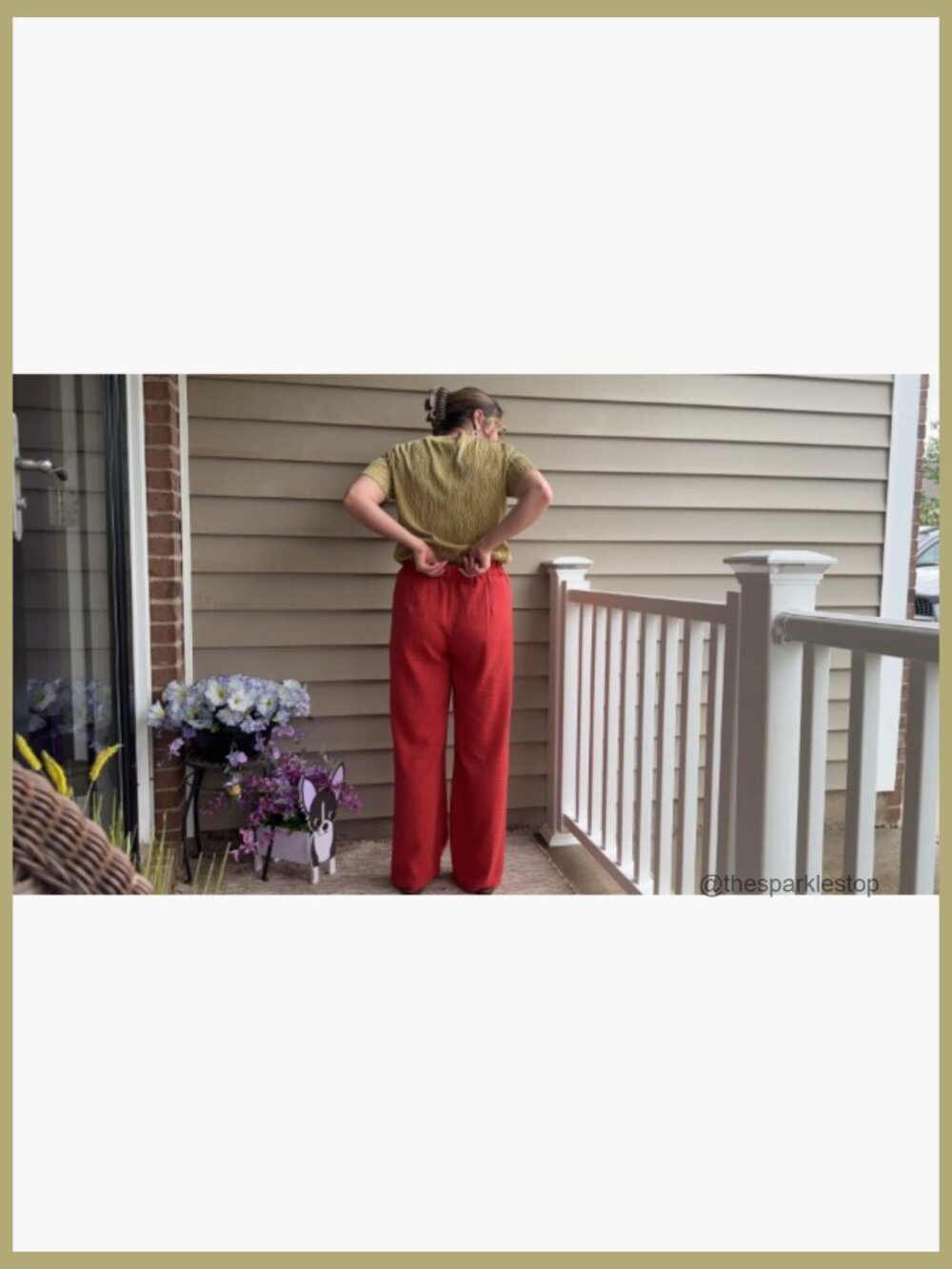High Waisted Wide Leg Palazzo Pants with Pockets - Picture 7 of 7